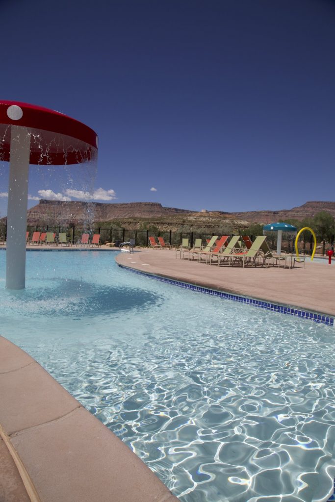 Beautiful swimming pool made in Springdale Utah.