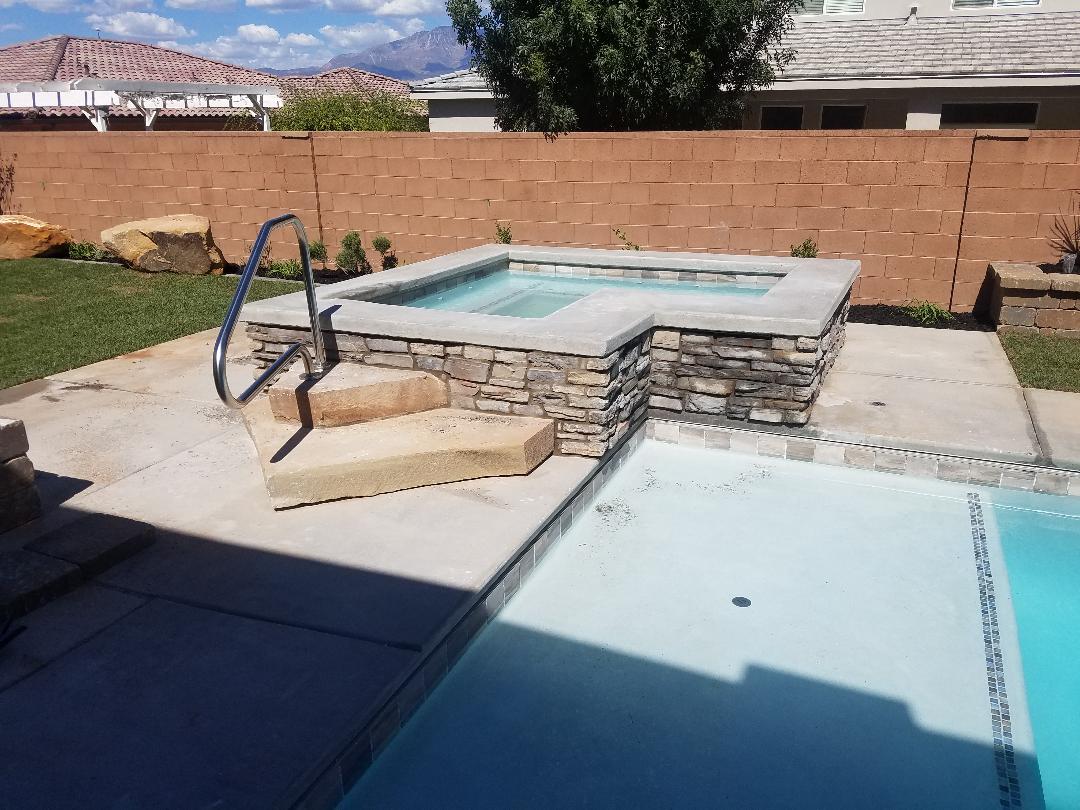 Family Swimming Pool Built in Hurricane Ut GTD Construction Inc